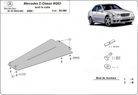 Scut cutie de viteză automată Mercedes C-Clasee W203 2000 - 2007 - Img 3