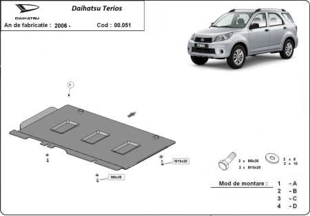 Scut cutie de viteză Daihatsu Terios 2006 - 2018 - Img 3