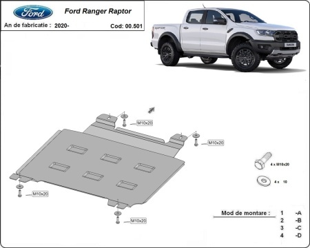 Scut cutie de viteză Ford Ranger Raptor 2020 - 2023 - Img 3