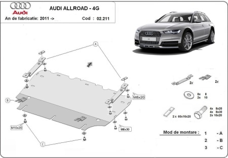 Scut Motor Audi A6 All Road 2011 - 2018 - Img 3