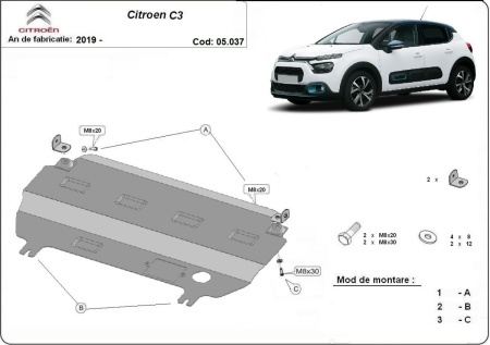 Scut motor Citroen C3 2019 - 2026 - Img 3