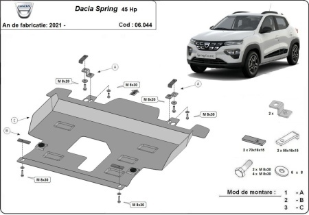Scut motor Dacia Spring 2021 - 2024 - Img 3