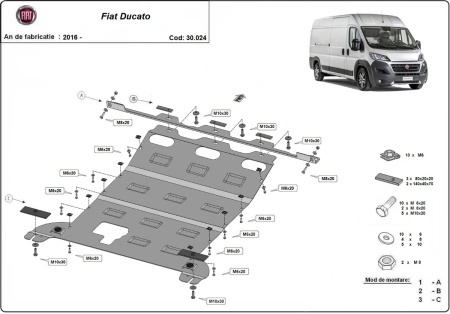 Scut motor Fiat Ducato 2016 - 2026 - Img 3