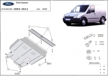 Scut motor Ford Transit Connect 2002 - 2012 - Img 3