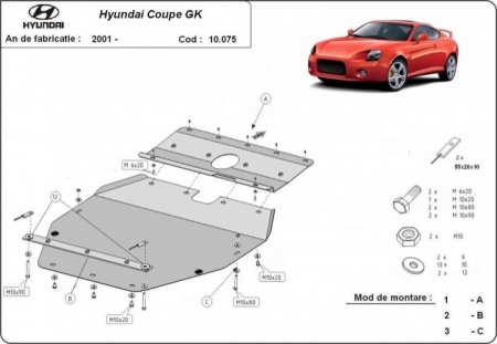 Scut motor Hyundai Coupé Gk 2001 - 2010 - Img 3