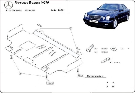Scut motor Mercedes E-Class W210 1995 - 2003 - Img 3