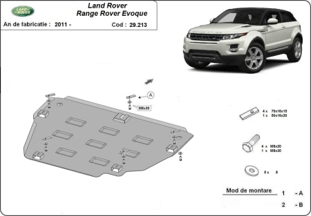 Scut motor metalic Range Rover Evoque 2011 - 2018 - Img 3