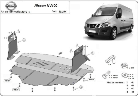 Scut motor Nissan NV400 2010 - 2021 - Img 3