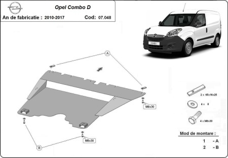 Scut motor Opel Combo 2010 - 2017 - Img 3