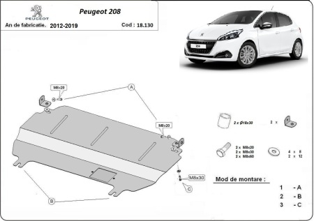Scut motor Peugeot 208 2012 - 2019 - Img 3