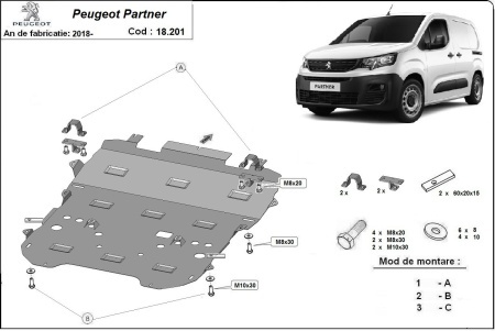 Scut motor Peugeot Partner 2018 - 2026 - Img 3
