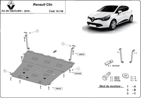Scut motor Renault Clio 5 2019 - 2025 - Img 3