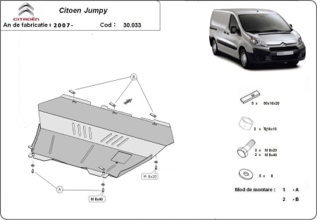 Scut motor și cutie de viteză Citroen Jumpy 2007 - 2016 - Img 3