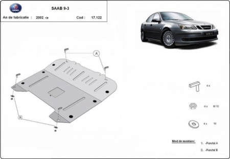 Scut motor și cutie de viteză Saab 9-3 2002 - 2012 - Img 3
