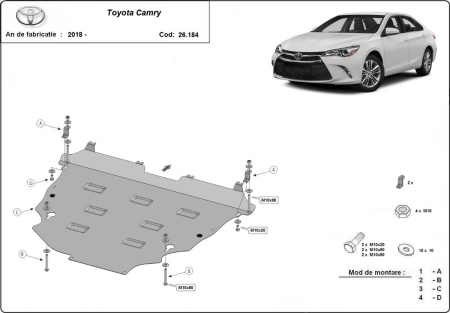 Scut motor Toyota Camry 2018 - 2026 - Img 3