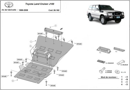 Scut motor Toyota Land Cruiser J100 1998 - 2008 - Img 3