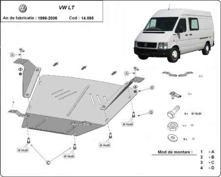 Scut motor Volkswagen LT 1996 - 2006 - Img 3