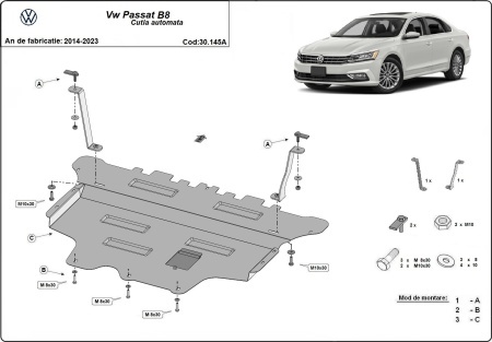 Scut motor Volkswagen Passat B8 - cutie de viteză automată 2014 - 2023 - Img 3