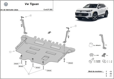 Scut Motor Volkswagen Tiguan 2024 - 2026 - Img 3