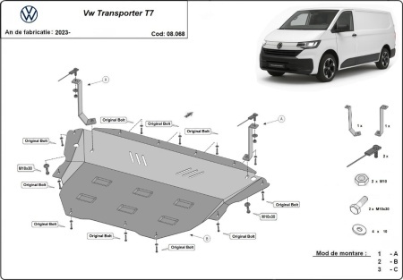Scut motor Volkswagen Transporter T7 2023 - 2026 - Img 3