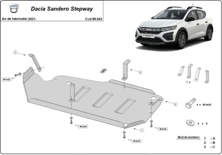 Scut rezervor Dacia Sandero Stepway 2021 - 2026 - Img 3
