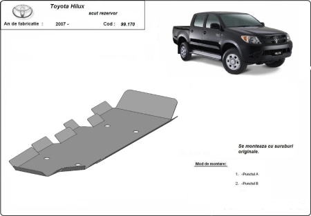 Scut rezervor Toyota Hilux 2004 - 2015 - Img 3