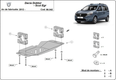 Scut Sistem Stop&amp;GO, EGR Dacia Dokker 2012 - 2021 - Img 3