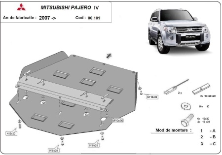 Scut cutie de viteză Mitsubishi Pajero 4 (V80, V90) 2007 - 2021 - Img 3