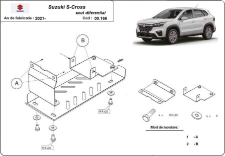 Scut diferențial Suzuki S-Cross 2021 - 2026 - Img 3