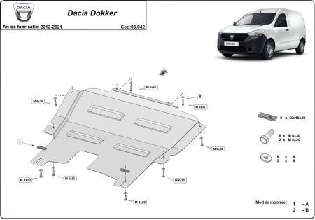 Scut motor Dacia Dokker 2012 - 2021 - Img 3