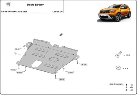 Scut motor Dacia Duster 2018 - 2024 - Img 3