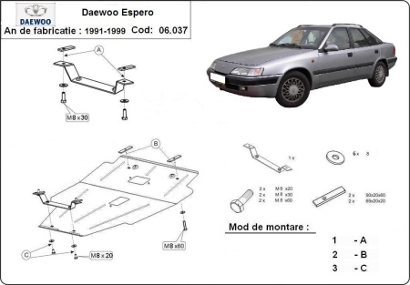 Scut motor Daewoo Espero 1991 - 1999 - Img 3