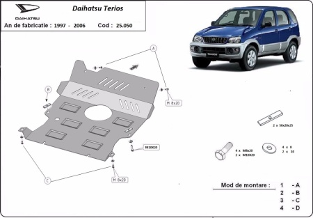 Scut motor Daihatsu Terios 1997 - 2006 - Img 3