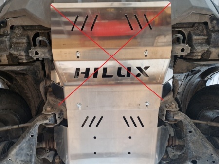 Scut motor din aluminiu Toyota Hilux Revo 2016 - 2026 - Img 6