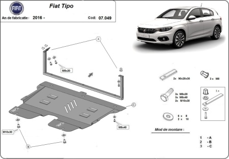 Scut motor Fiat Tipo 2016 - 2026 - Img 3