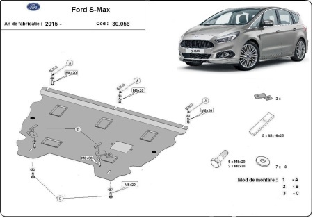 Scut motor Ford S-Max după 2015 2015 - 2026 - Img 3