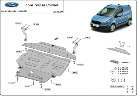 Scut motor Ford Transit Courier 2014 - 2023 - Img 3