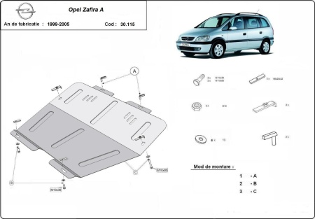 Scut motor Opel Zafira 1999 - 2005 - Img 3