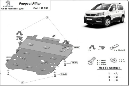 Scut motor Peugeot Rifter 2018 - 2026 - Img 3