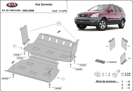 Scut motor și radiator Kia Sorento 2001 - 2006 - Img 3