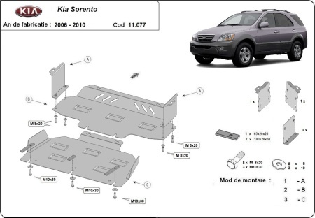 Scut motor și radiator Kia Sorento 2006 - 2010 - Img 3