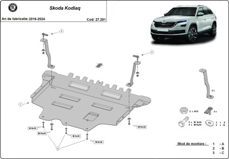Scut motor Skoda Kodiaq 2016 - 2024 - Img 3