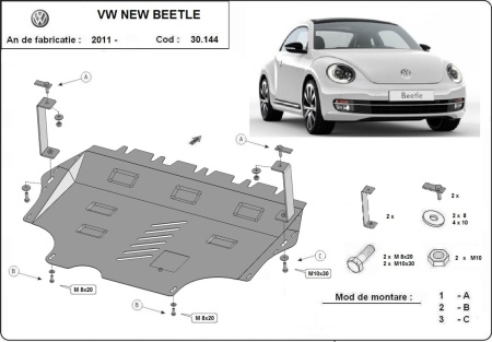 Scut motor Volkswagen New Beetle 2011 - 2026 - Img 3