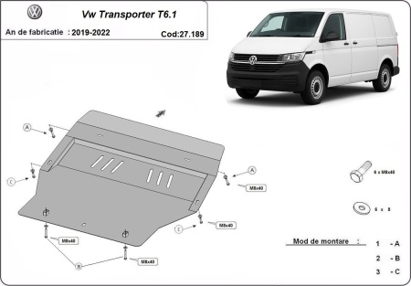 Scut motor Volkswagen Transporter T6.1 2019 - 2022 - Img 3