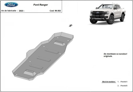 Scut rezervor Ford Ranger (MB3G9A147CF; 2643728) 2023 - 2026 - Img 3