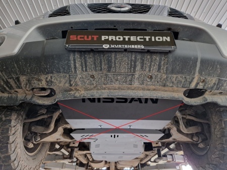 Scut cutie de viteză din aluminiu Nissan Navara 2005 - 2015 - Img 11