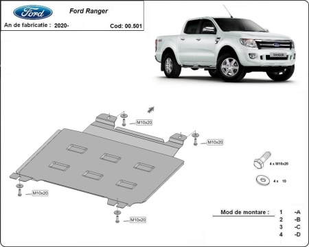 Scut cutie de viteză Ford Ranger 2020 - 2023 - Img 3