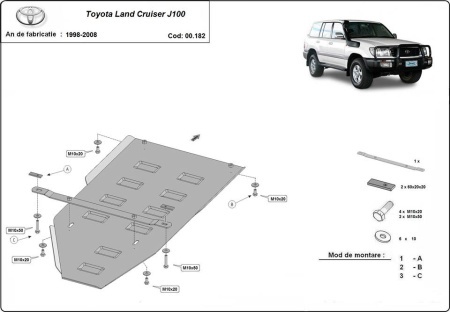 Scut cutie de viteză Toyota Land Cruiser J100 1998 - 2008 - Img 3