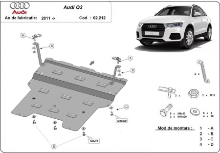 Scut motor Audi Q3 2011 - 2018 - Img 3