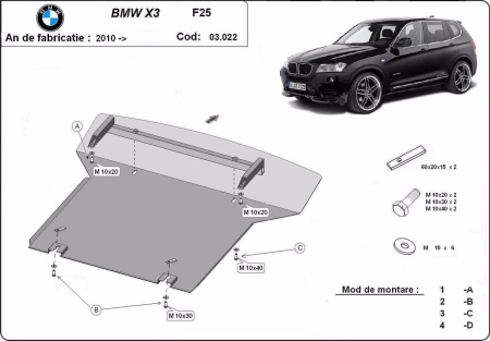 Scut motor BMW X3 - F25 2010 - 2017 - Img 3